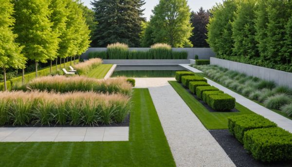 Comment structurer l'espace de son grand jardin moderne ?