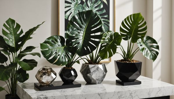 Espace minéral et touches de verdure exotique réussis