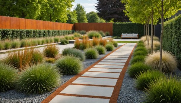 Pourquoi installer des bordures en acier corten élégantes